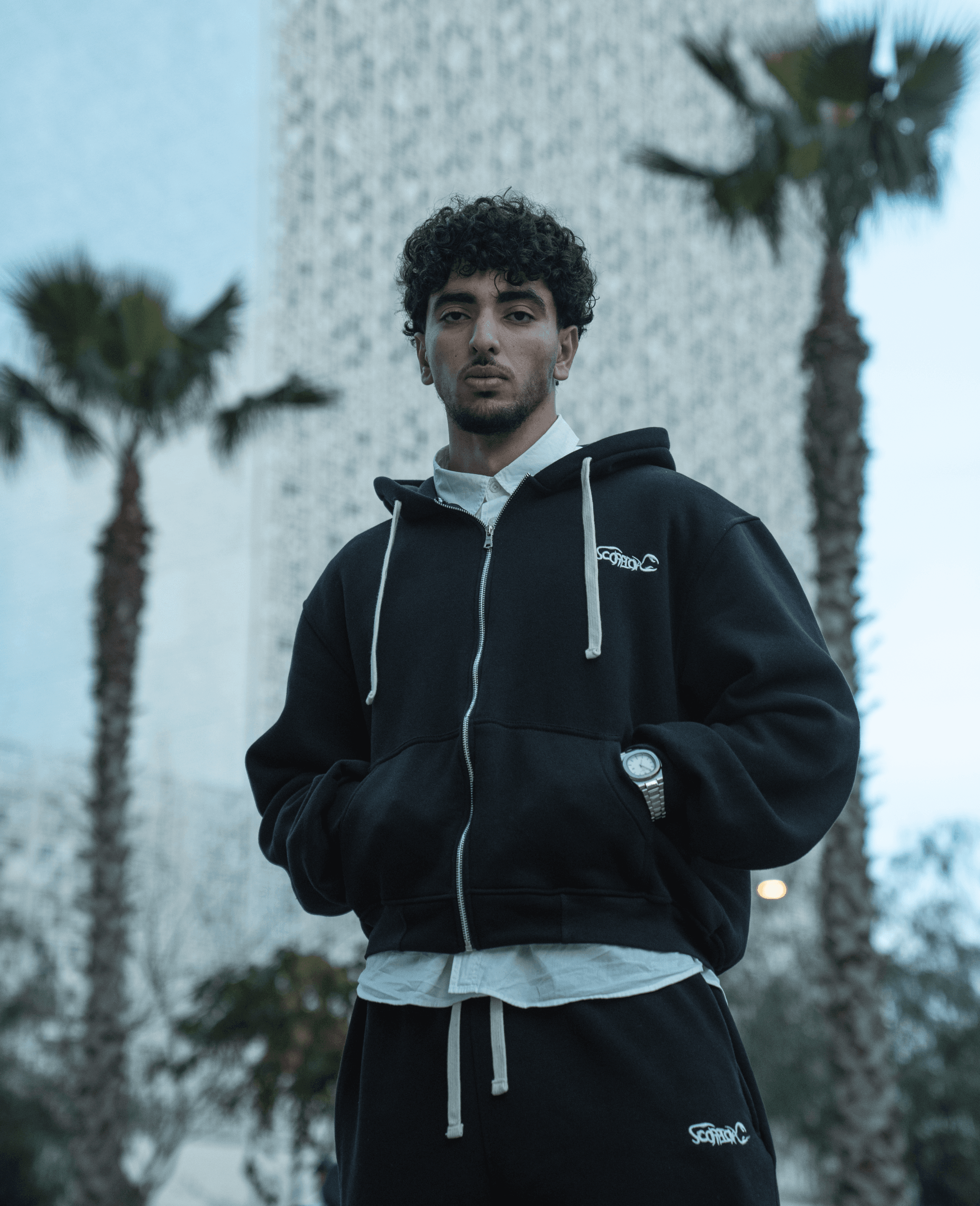 SCORPIONX ZIPUP HOODIE MIDNIGHT BLUE